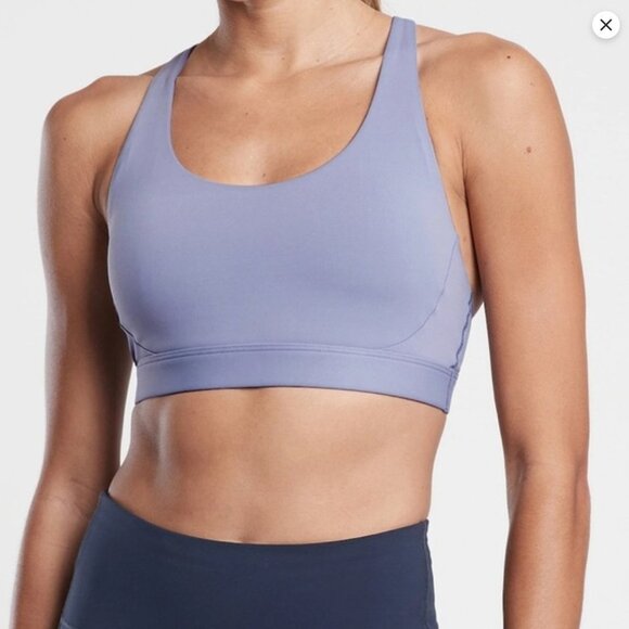 Women’s Athleta Ultimate Lavendar Racer Back Sports Bra - size XS - Picture 2 of 7
